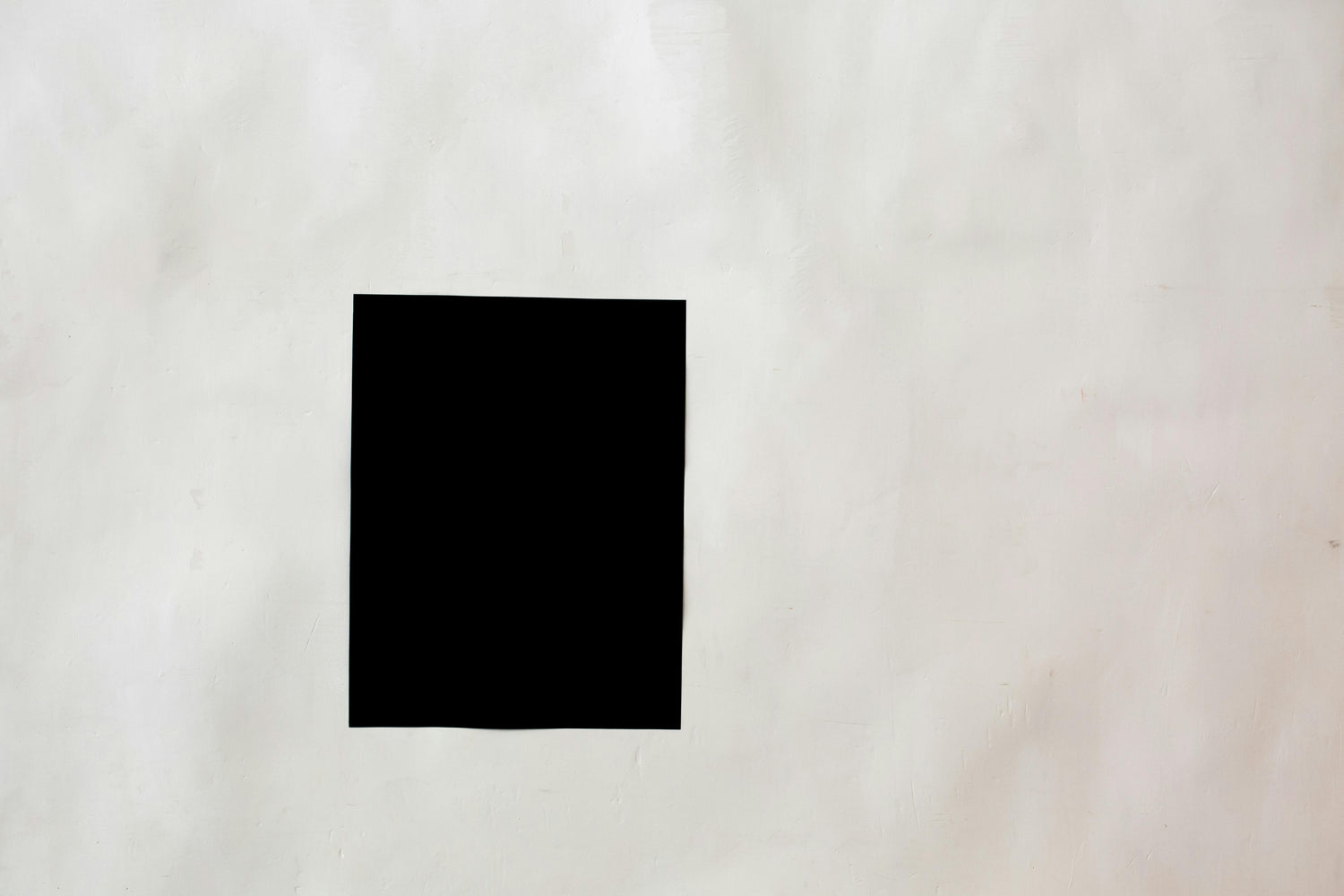 Black square on a white background